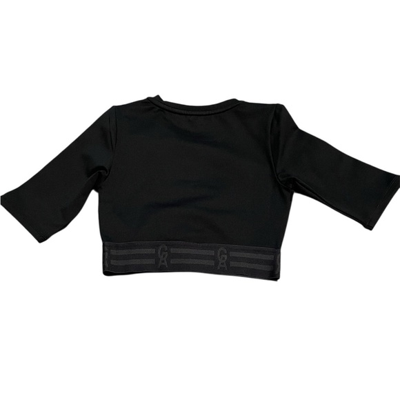 NWOT Good American Icon black crop top. Size 0. - Picture 4 of 5